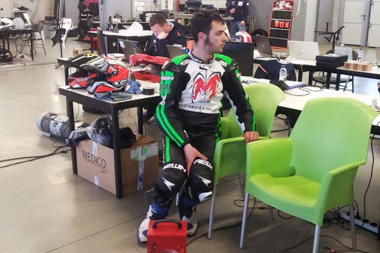 Testfahrer Michele Magnoni (25)