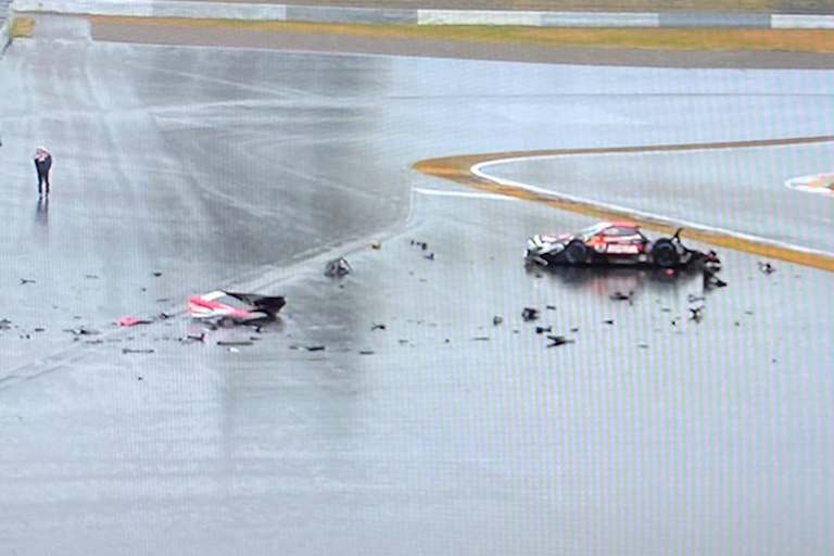 Der Crash im ersten Training