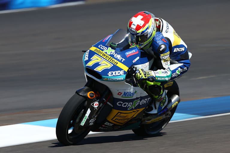 Dominique Aegerter musste sich nach einem Starken Auftakt mit Platz 14 begnügen