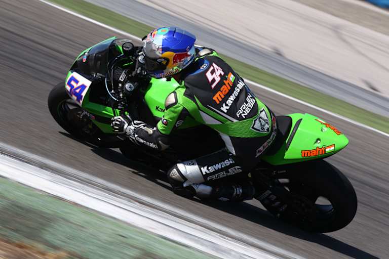 Die Kawasaki erhielt neue Federelemente von Öhlins