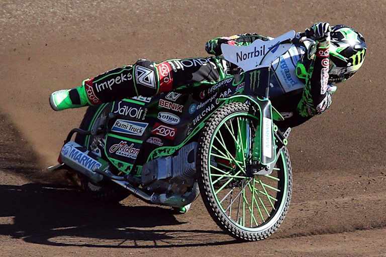 Speedway-Fahrer sind Akrobaten auf dem Motorrad