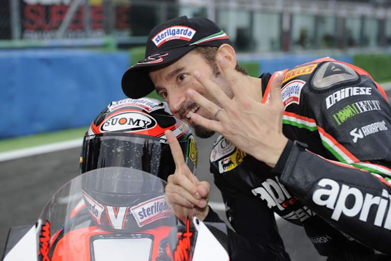 Sechs WM-Titel eroberte Max Biaggi: Vier bei den 250ern, zwei bei den Superbikes