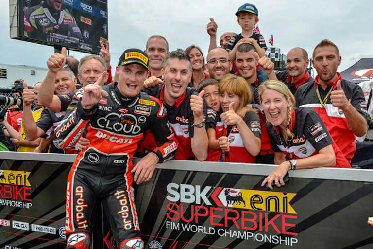 Ducati hat viel Freude mit Chaz Davies