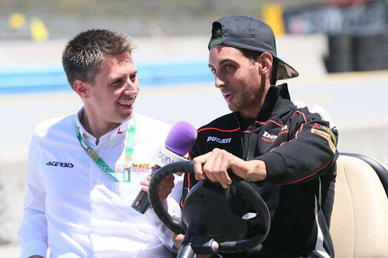 Leandro Mercado (re.) ist bester Ducati-Privatier in der Superbike-WM 2015