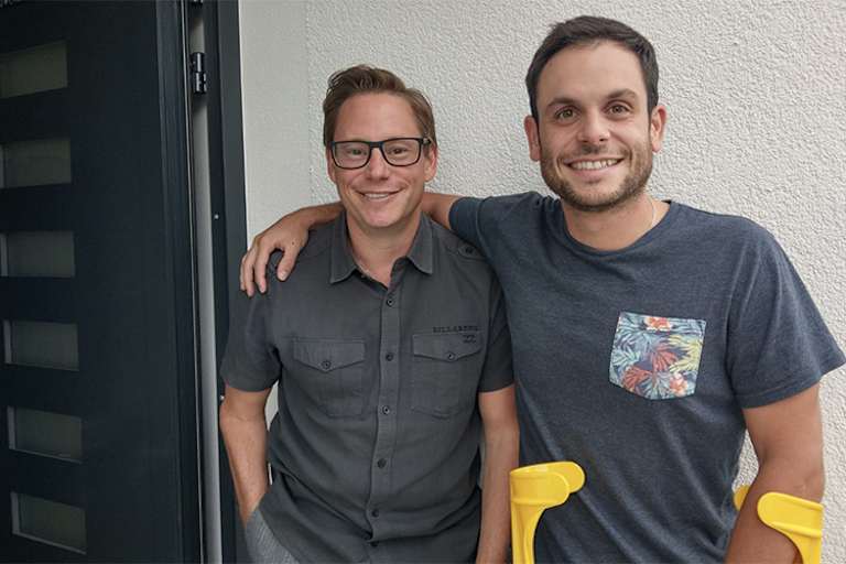 Speedweek-Redakteur Ivo Schützbach besuchte Sandro Cortese kurz vor der Reha