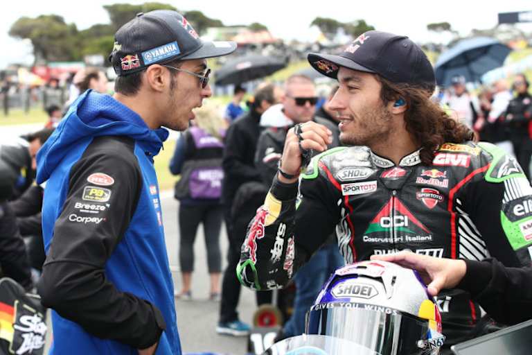 Can Öncü (re.) mit Toprak Razgatlioglu