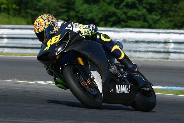 Valentino Rossi am Montag in Brünn