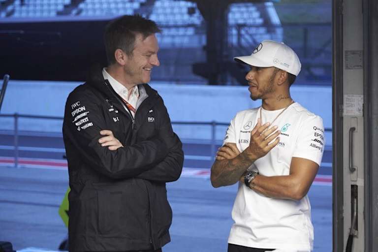 James Allison und Lewis Hamilton