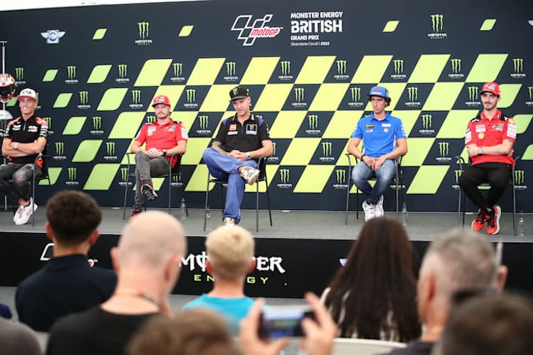 Aleix Espargaró, Jack Miller, Fabio Quartararo, Alex Rins und Pecco Bagnaia äusserten sich in Silverstone zum bevorstehenden Karriere-Ende von Andrea Dovizioso