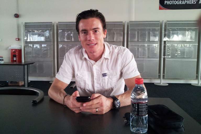 James Toseland im Media Center in Sepang
