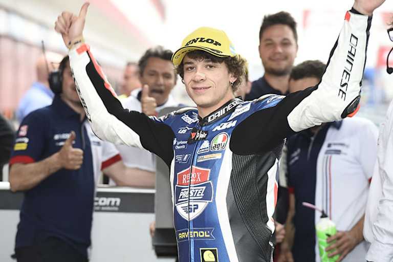 Marco Bezzecchi siegte für das deutsche Team Redox Prüstel GP