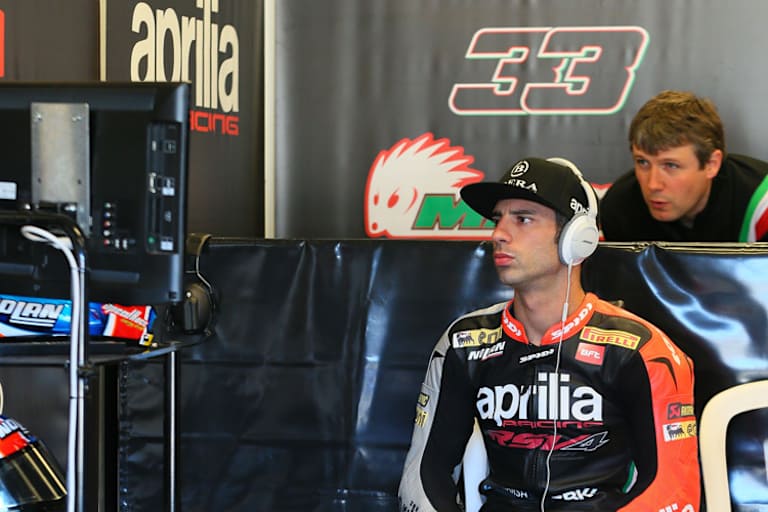 Marco Melandri hatte Glück: Es ist nichts gebrochen