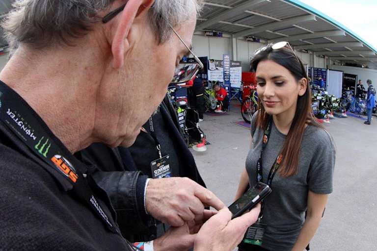 Konstrukteur Marcel Gerhard mit Tochter Agostina