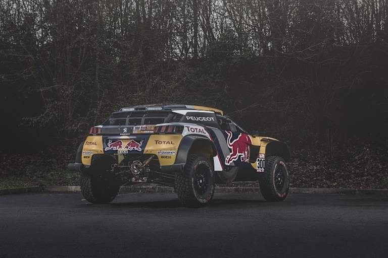 Der Peugeot 3008 DKR Maxi soll nur von hinten zu sehen sein