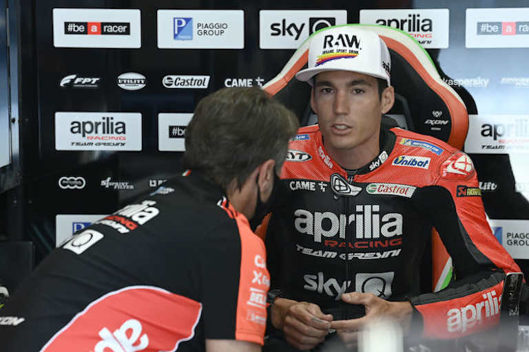 Mitleid mit Alex Rins: Aleix Espargaró ist selbst oft auf dem Rennrad unterwegs