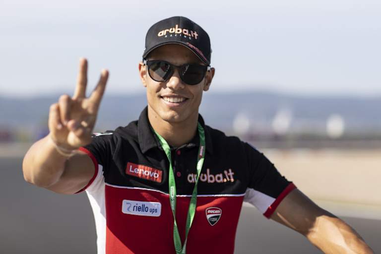 Ducati-Werksfahrer Michael Rinaldi