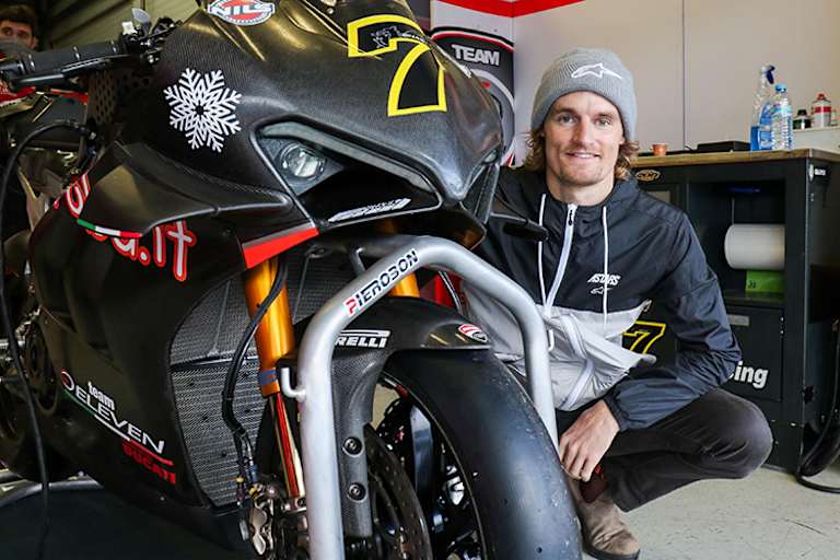 2021 steht Davies bei Go Eleven Ducati unter Vertrag