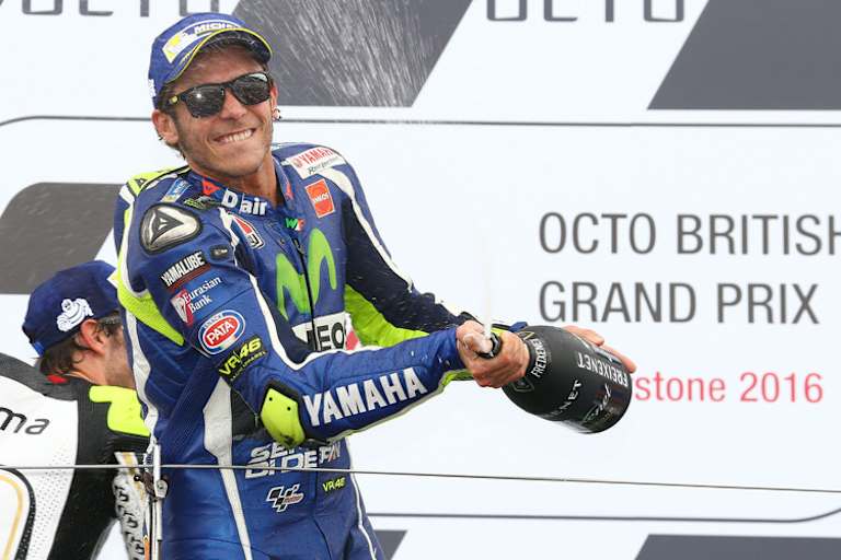 Rossi konnte sich am Ende über Platz 3 freuen