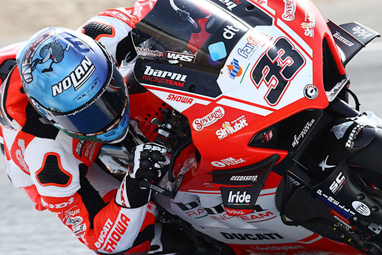 Am Freitag verlor Marco Melandri nicht einmal eine Sekunde