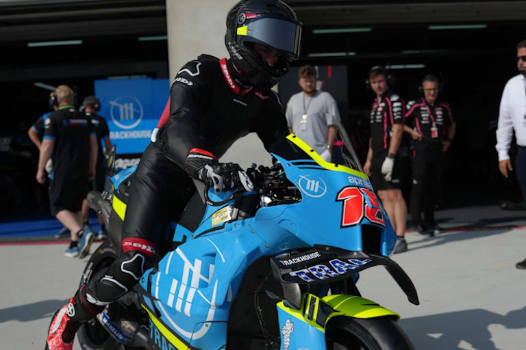 Moto2-Ass Manuel Gonzalez mit der Trackhouse Aprilia