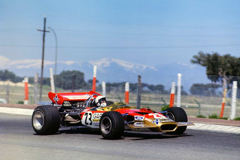 Alex Soler-Roig mit seinem Lotus in Jarama 1970