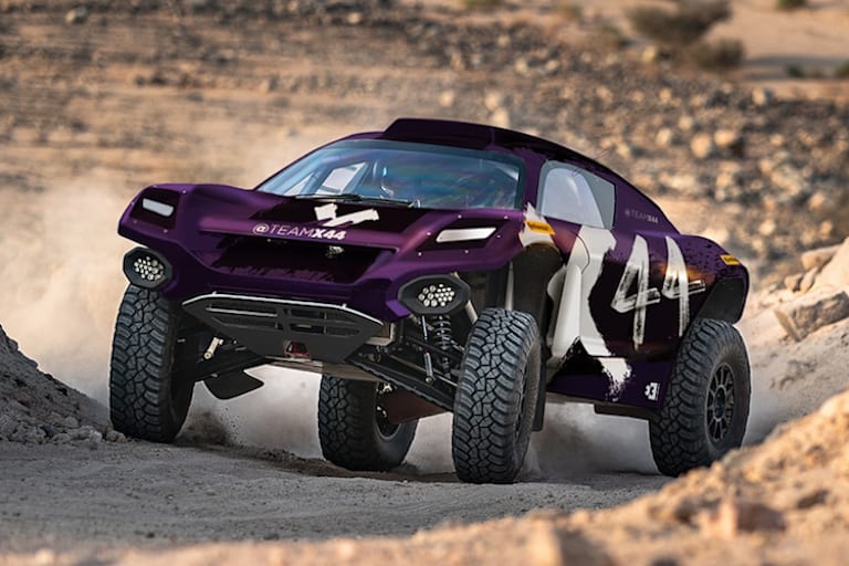 Der Wagen von Team Hamilton