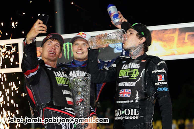 Die Top-3 von Prag 1: Janowski, Sayfutdinov und Woffinden (v.l.)