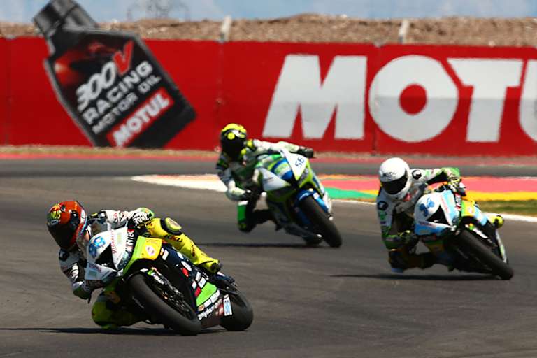 Christian Stange (vorne) auf dem San Juan Villicum Circuit