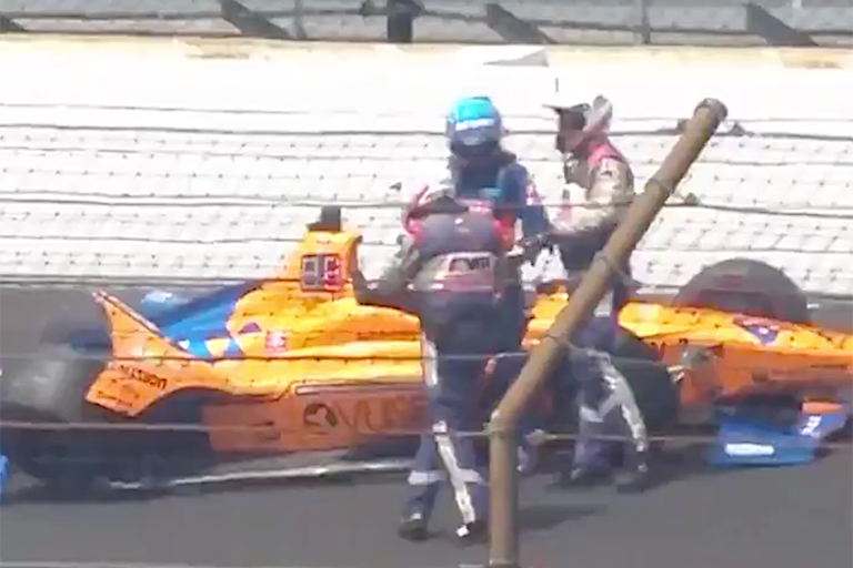 Fernando Alonso blieb unverletzt