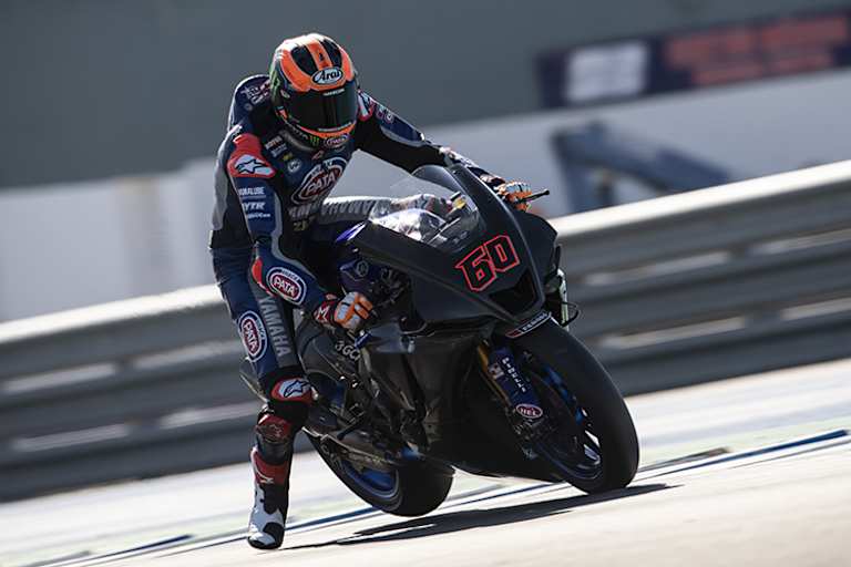 Yamaha-Werksfahrer Michael van der Mark auf dem Hybrid-Bike