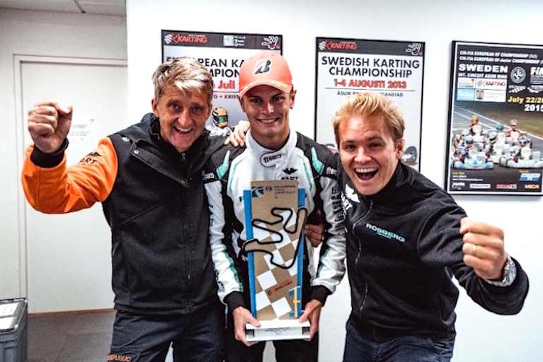 Dino Chiesa, Laurenzo Travisanutto und Nico Rosberg