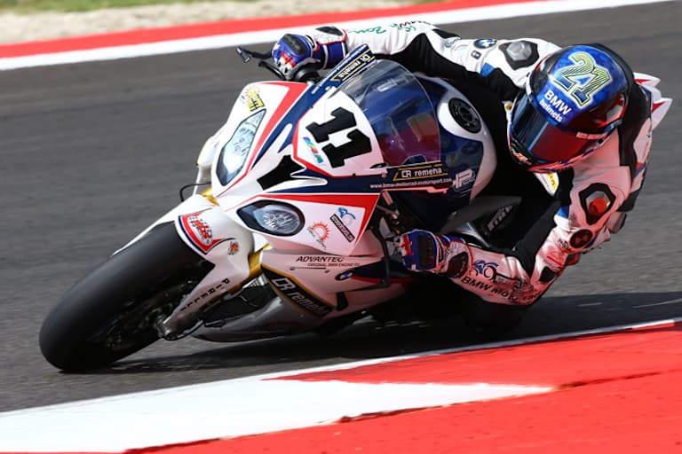 In Misano durfte Markus Reiterberger nicht mit seiner normalen Nummer 21 fahren – die gehört Troy Bayliss