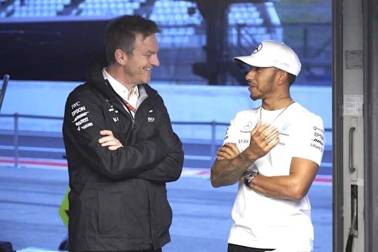 James Allison mit Lewis Hamilton