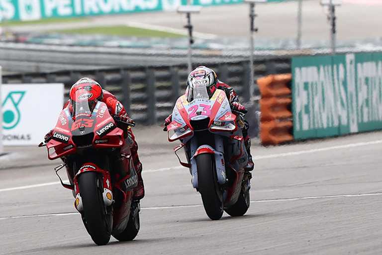 Das große Duell: Sieger Pecco Bagnaia vor Enea Bastianini 