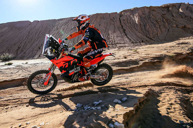 Danilo Petrucci auf dem Weg zum Dakar-Etappensieg