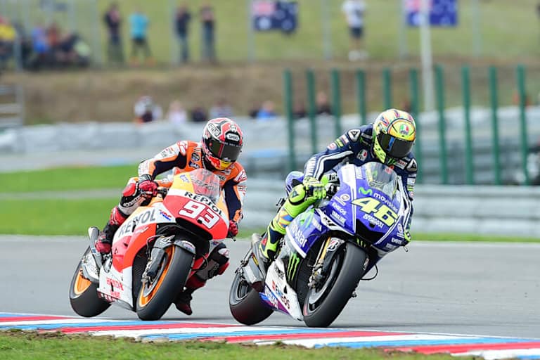 Brünn: Rossi besiegte Weltmeister Marc Márquez