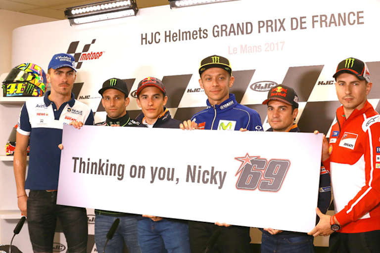 Beste Wünsche von den MotoGP-Assen in Le Mans