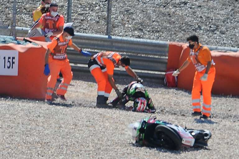 Jonathan Rea nach seinem dritten Rennsturz dieses Jahr