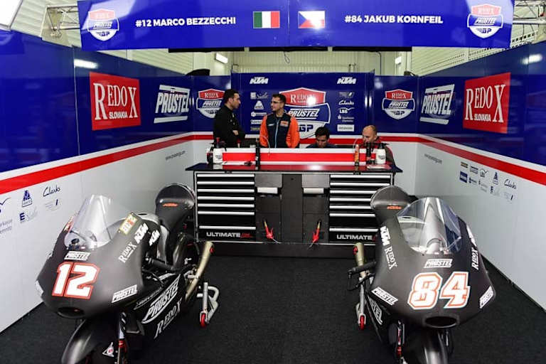 Die Box des Teams Redox Prüstel GP