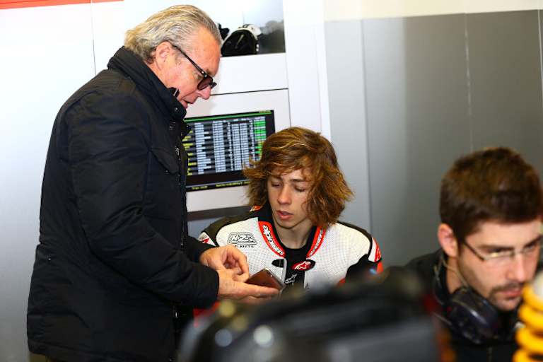 2015: Wayne unterstützt seinen Sohn Remy Gardner