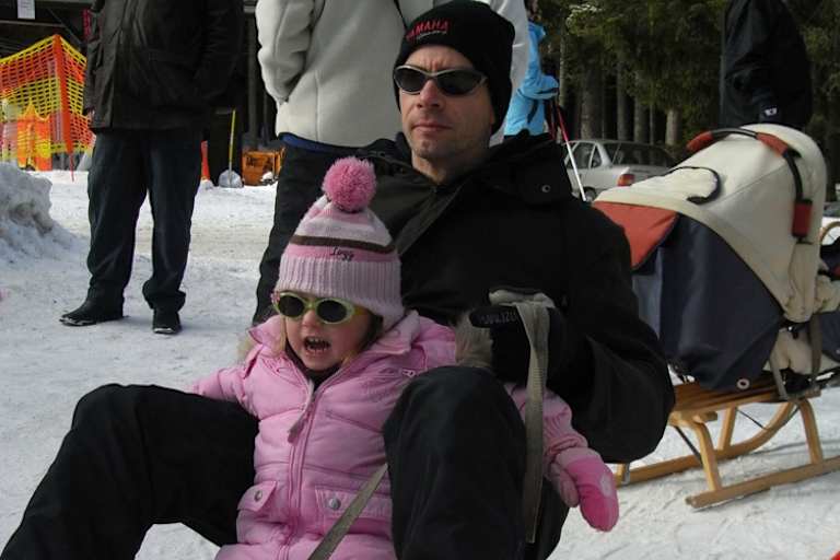 Teuchert geht gern Schlittenfahren