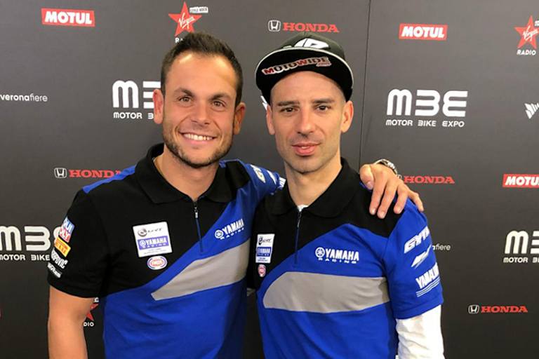 Dieses Jahr Teamkollegen: Sandro Cortese (li.) und Marco Melandri