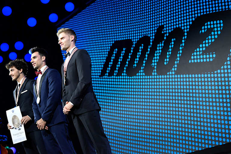 Moto2: Francesco Bagnaia, Miguel Oliveira und Brad Binder (v.l.)