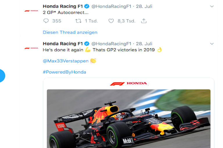 Die Tweets von Honda