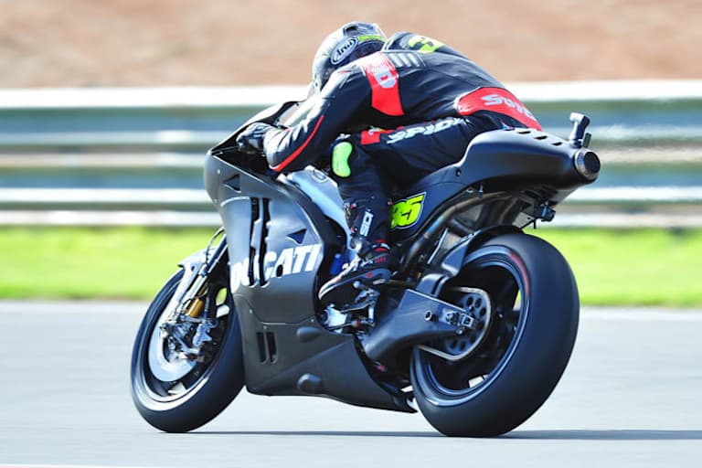 Ducati-Neuling Cal Crutchlow beim November-Test in Valencia