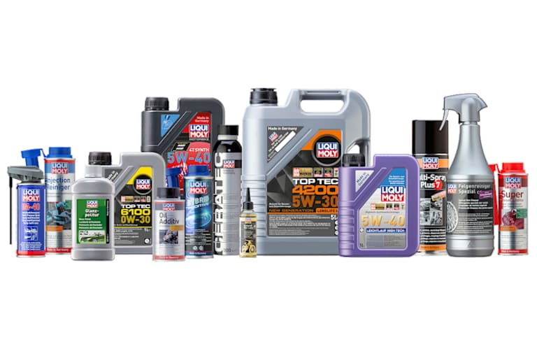 Vielversprechendes Sortiment: Die LIQUI MOLY-Produkte beweisen immer wieder, dass sie nicht nur dem Alltagsverkehr, sondern auch dem Renneinsatz souverän gewachsen sind