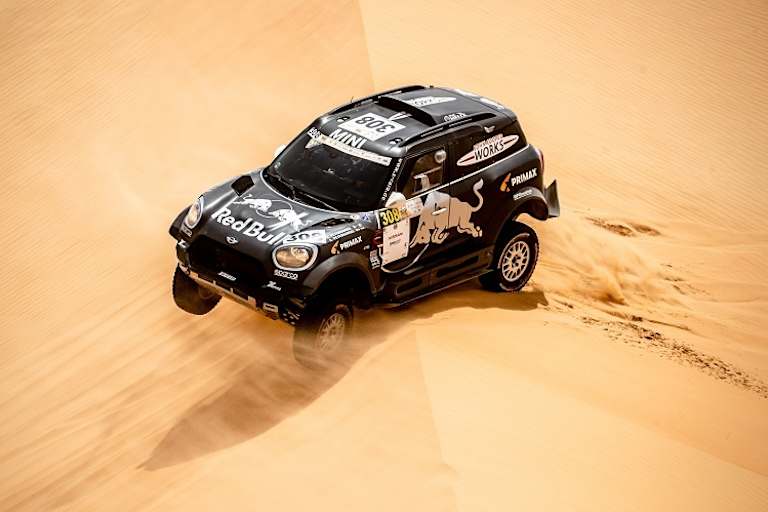 Der Mini des Ehepaares Peterhansel