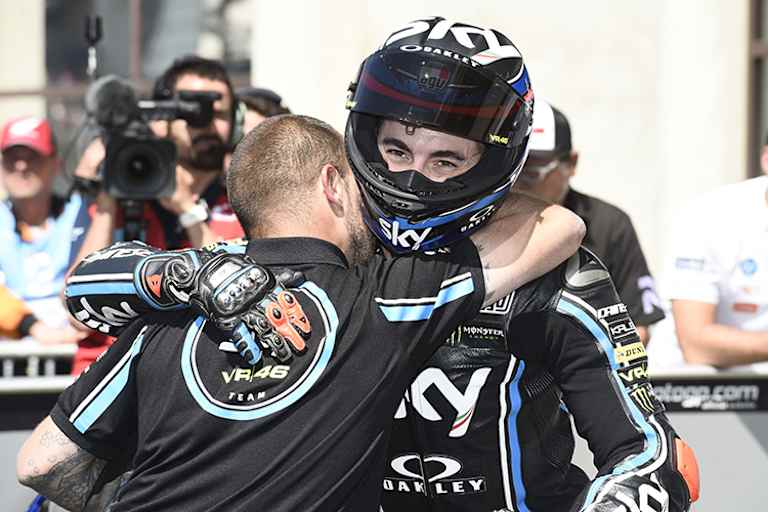Sieger Francesco Bagnaia aus dem VR46-Team
