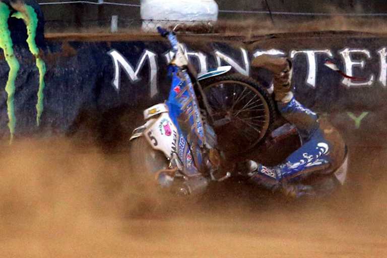 Emil Sayfutdinov crashte auch im Grand Prix mehrmals