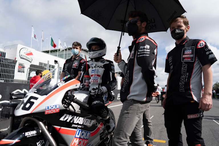 Phillip Tonn in der Startaufstellung